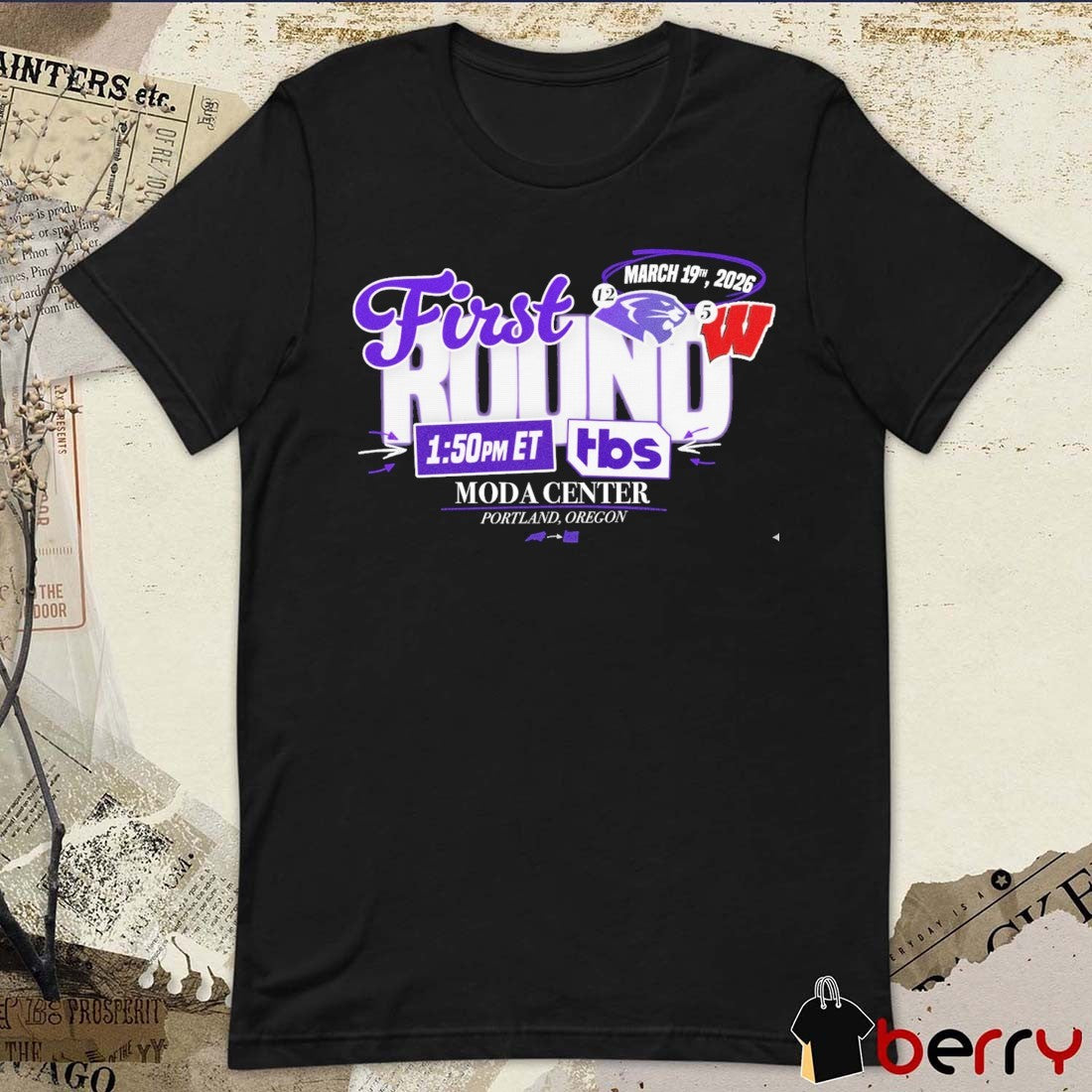 High Point Vs Wisconsin First Round Moda Center Portland Oregon 2026 t-shirt