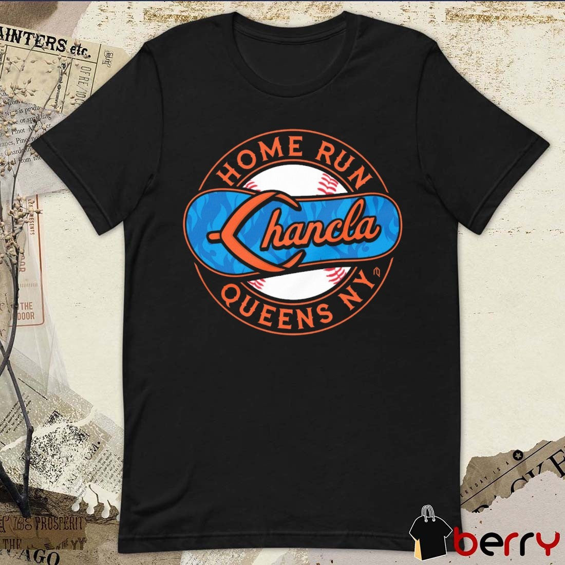 Home Run Chancla Queens NY New York Mets MLB Baseball 2025 t-shirt