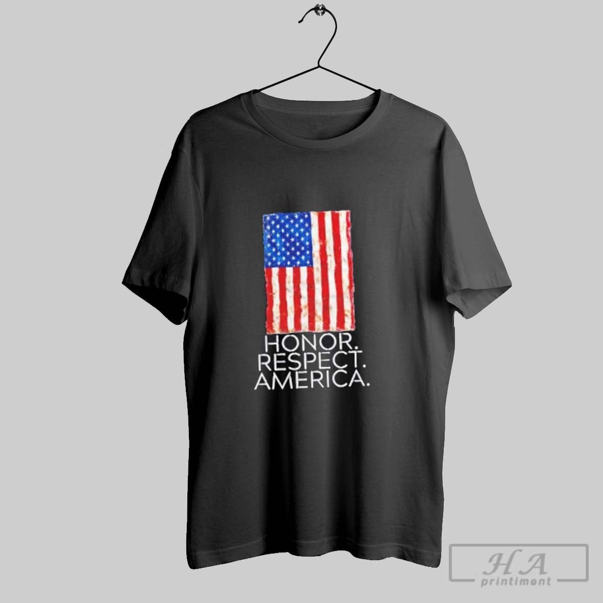 Official Honor Respect America Patriot Stencil Us Flag