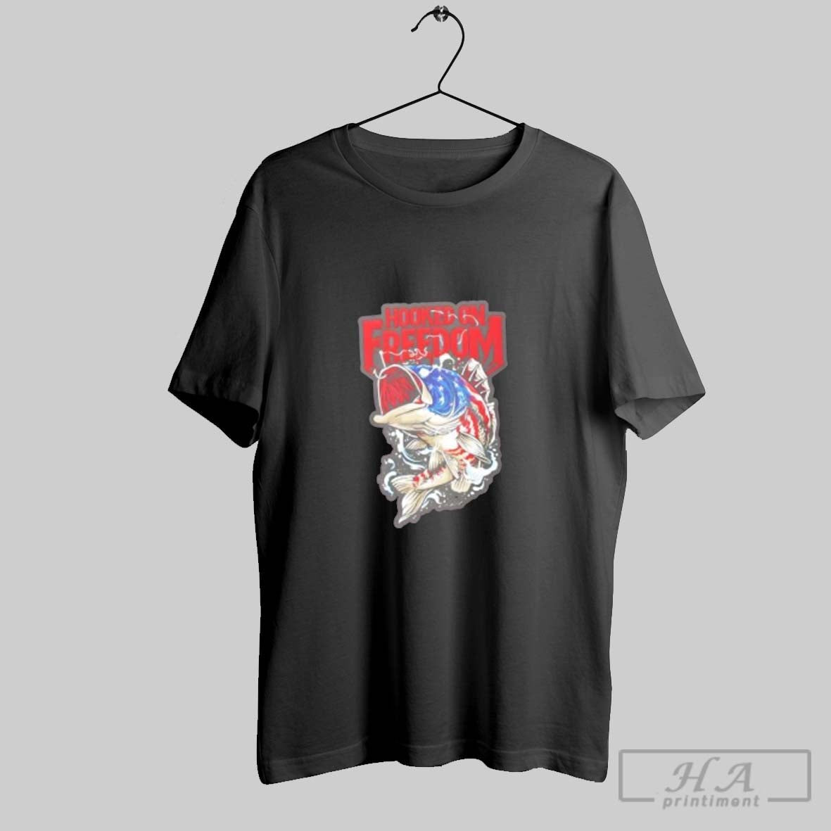 Official Hooked On Freedom Patriotic Fishing