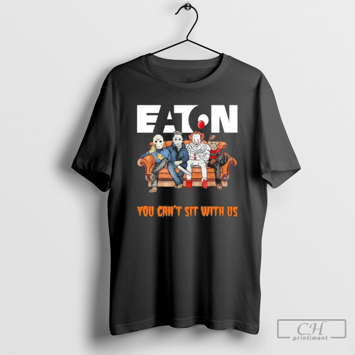 Official Horror Film You Cant Sit With Us Eaton Corporation Logo Shirt