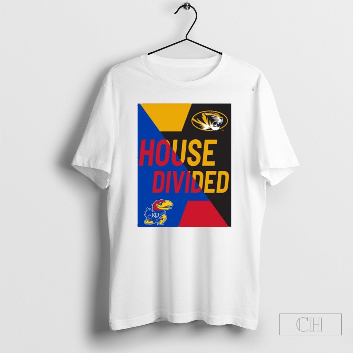 Official House Divided Mizzou Tiger Vs Kansas Jayhawks 2025 Border Showdown Sweater