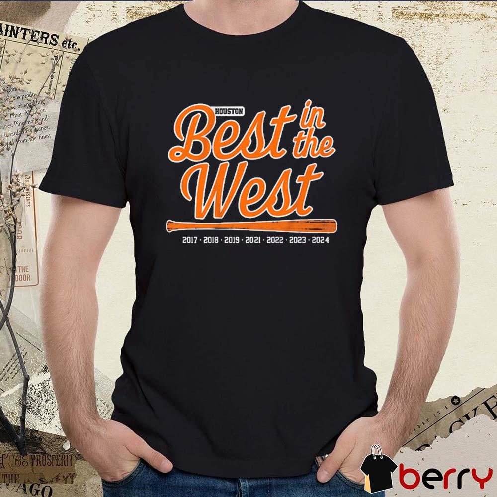 Houston Astros Baseball Best in the West 2017-2024 t-shirt
