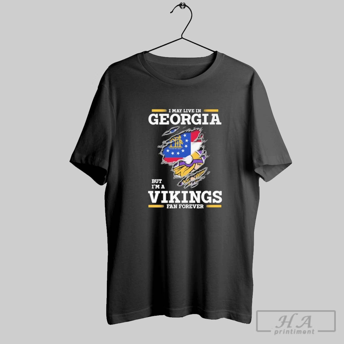 Official I May Live In Georgia But Im A Vikings Fan Forever