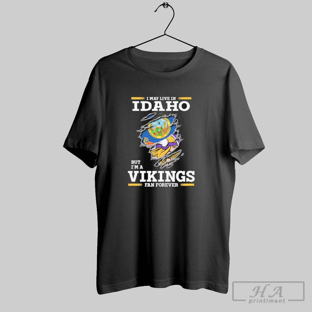Official I May Live In Idaho But Im A Vikings Fan Forever