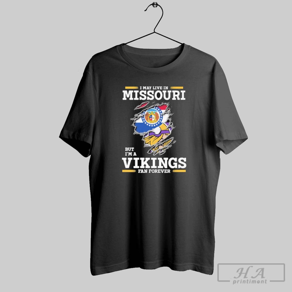 Official I May Live In Missouri But Im A Vikings Fan Forever