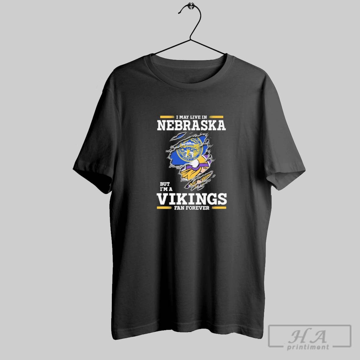 Official I May Live In Nebraska But Im A Vikings Fan Forever
