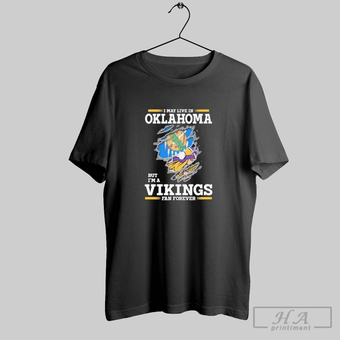Official I May Live In Oklahoma But Im A Vikings Fan Forever