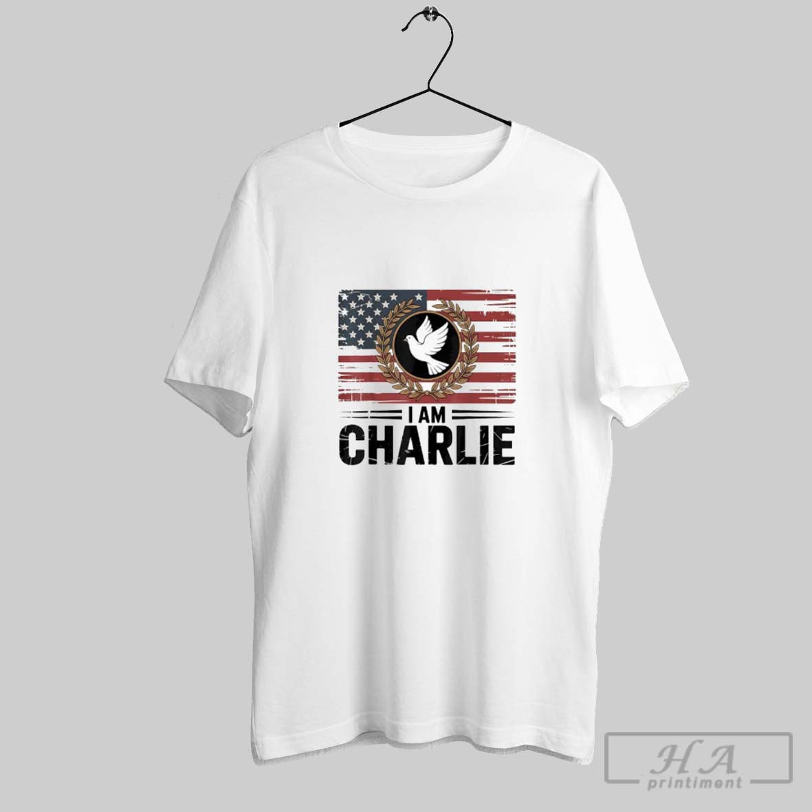 Official I Am Charlie Kirk American Flag Ladies