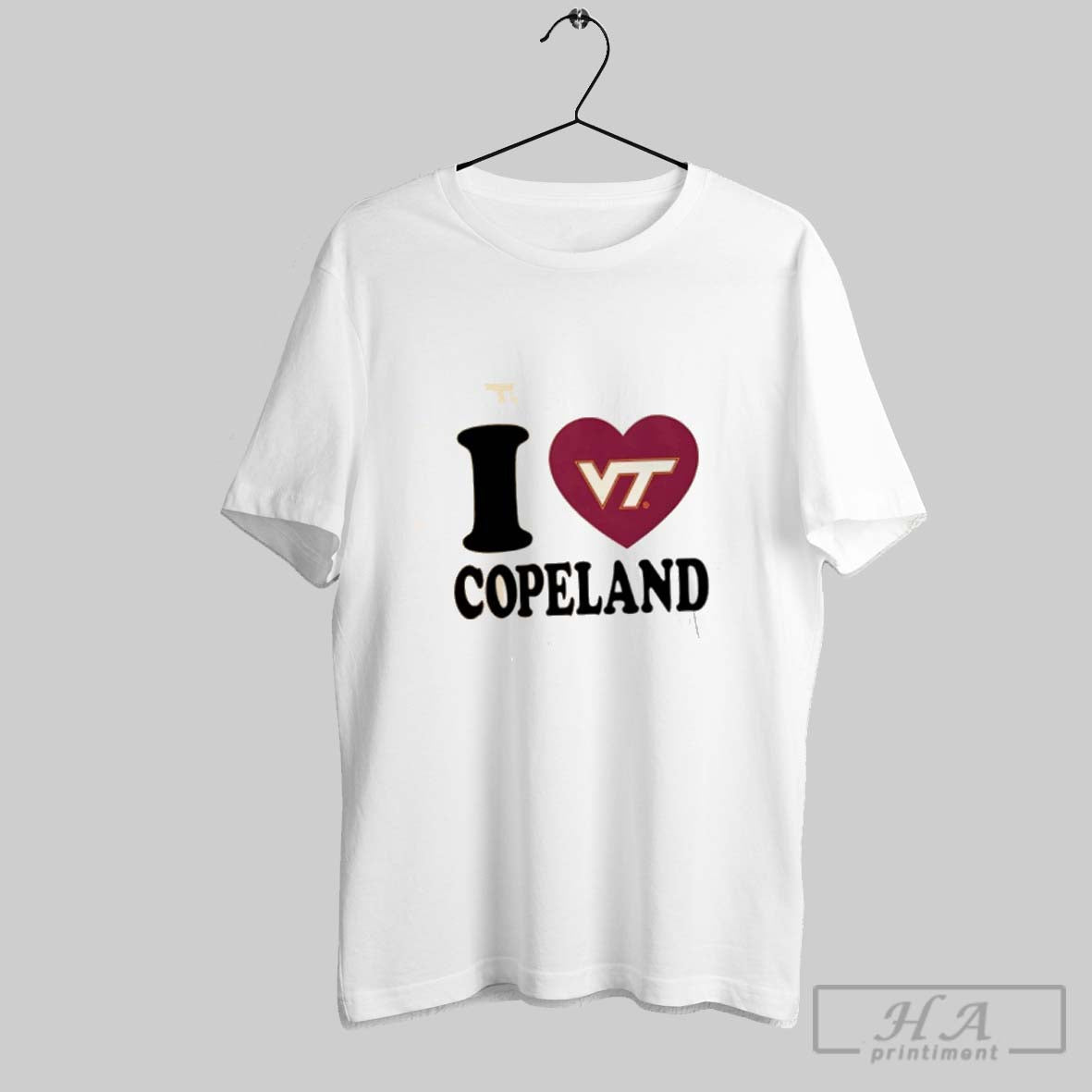 Official I Love Kemari Copeland Virginia Tech Hokies Heart