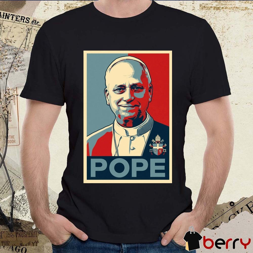 I stand with Pope Leo XIV Portrait Artwork 2026 t-shirt