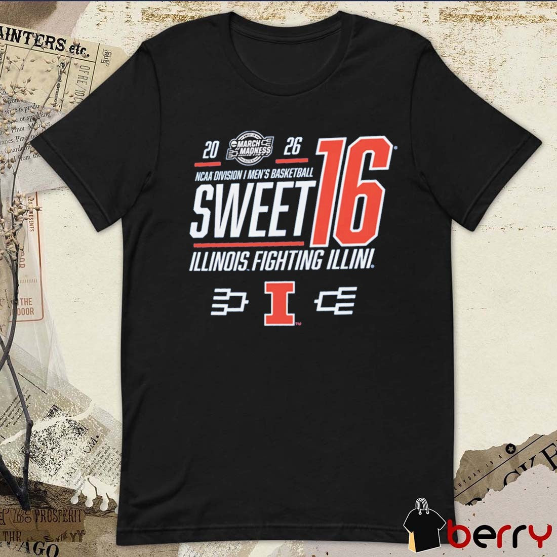 Illinois Fighting Illini 2026 NCAA March Madness Sweet 16 Bound Men’s Basketball Andrej Stojakovic Houston t-shirt