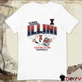 Illinois Fighting Illini Football Helmet Grid t-shirt