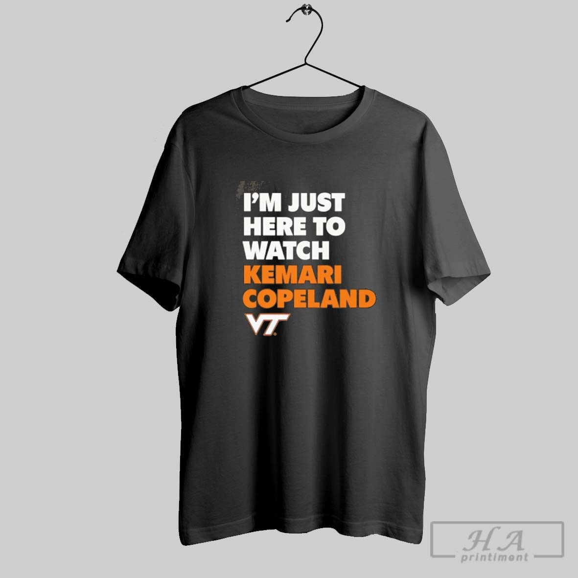 Official Im Just Here To Watch Kemari Copeland Virginia Tech Hokies