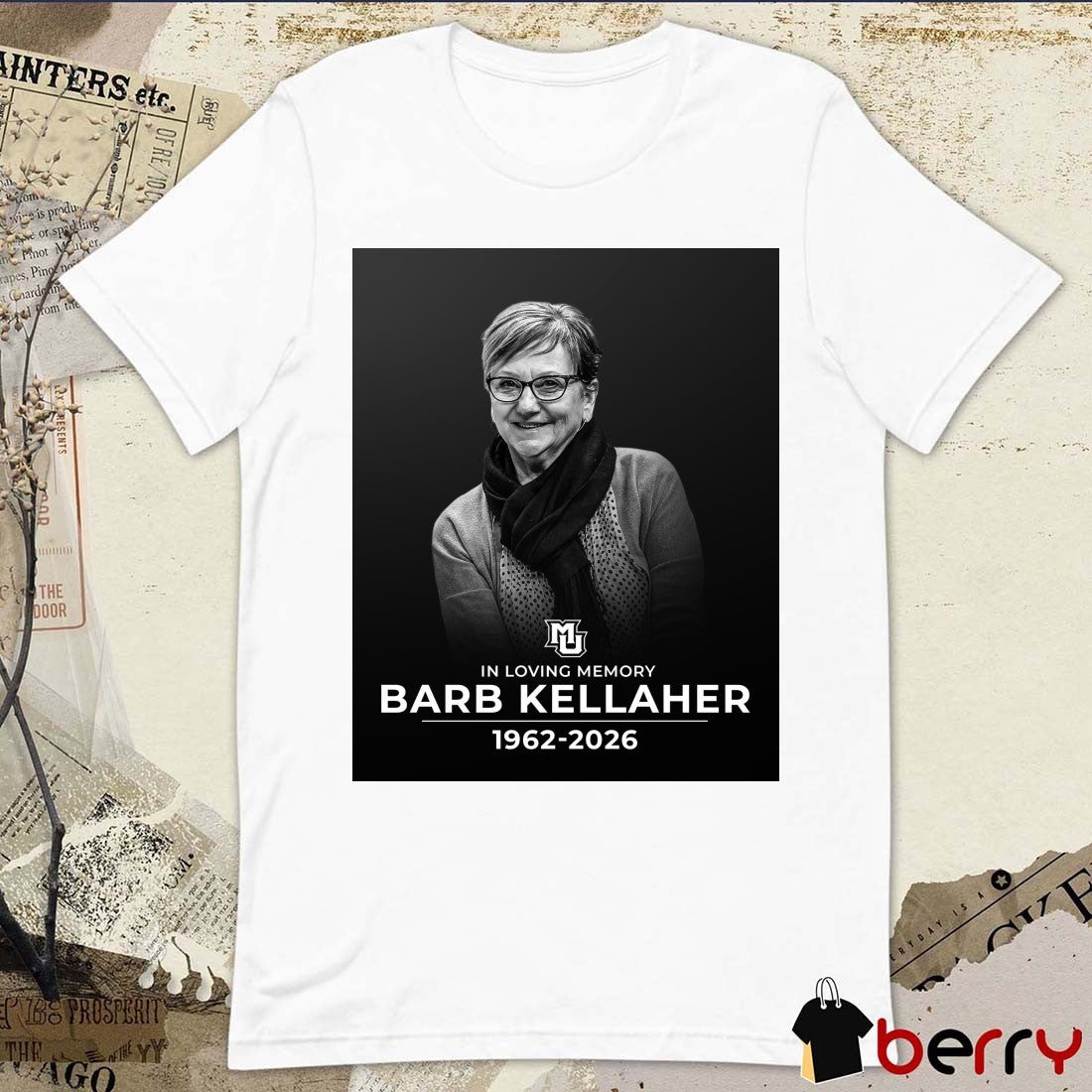 In Loving Memory Barb Kellaher 1962 – 2026 Marquette Basketball Poster t-shirt