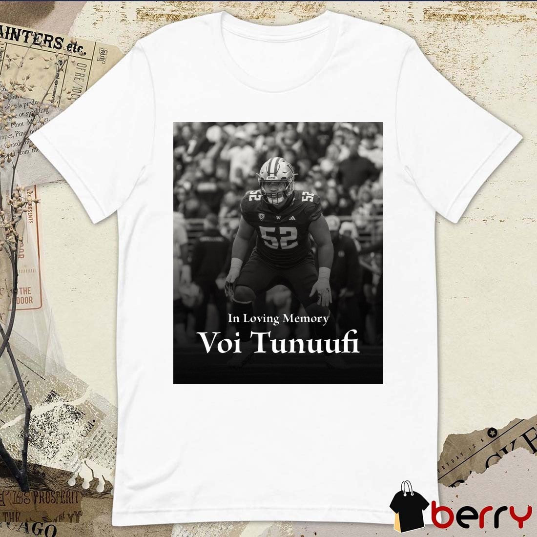 In Loving Memory Voi Tunuufi Barstool Huskies t-shirt