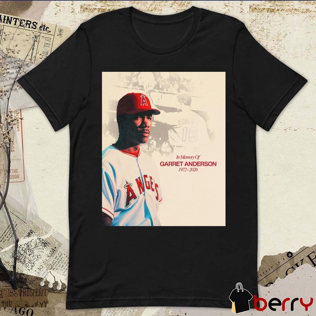 In Memory Of Garret Anderson 1972-2026 Los Angeles Angels Poster t-shirt