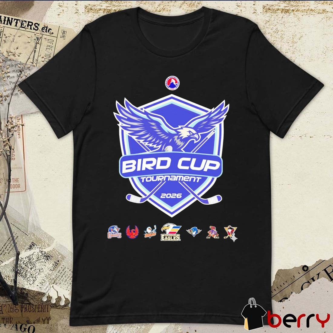 Inaugural Bird Cup Preseason Tournament At Blue Arena 2026 Logos t-shirt