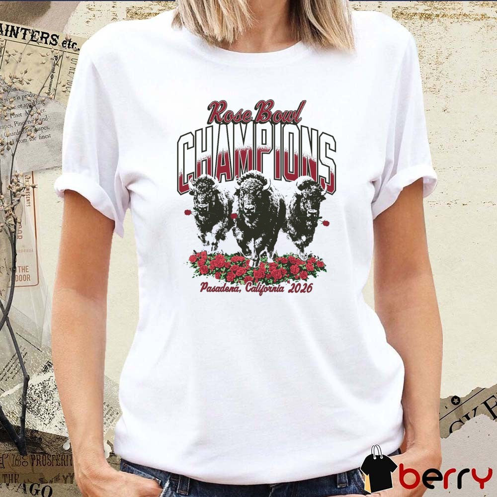 Indiana Hoosiers Stampede Rose Bowl Champions Pasadena CA 2026 t-shirt