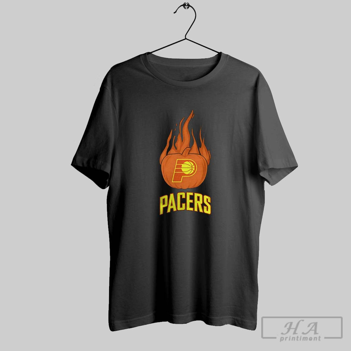 Official Indiana Pacers Flaming Pumpkin Halloween 2025
