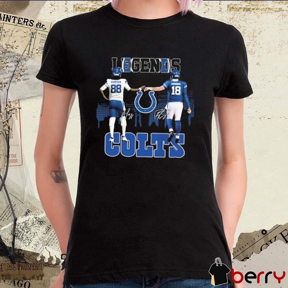 Indianapolis Colts The Legends Marvin Harrison Peyton Manning NFL Signatures t-shirt