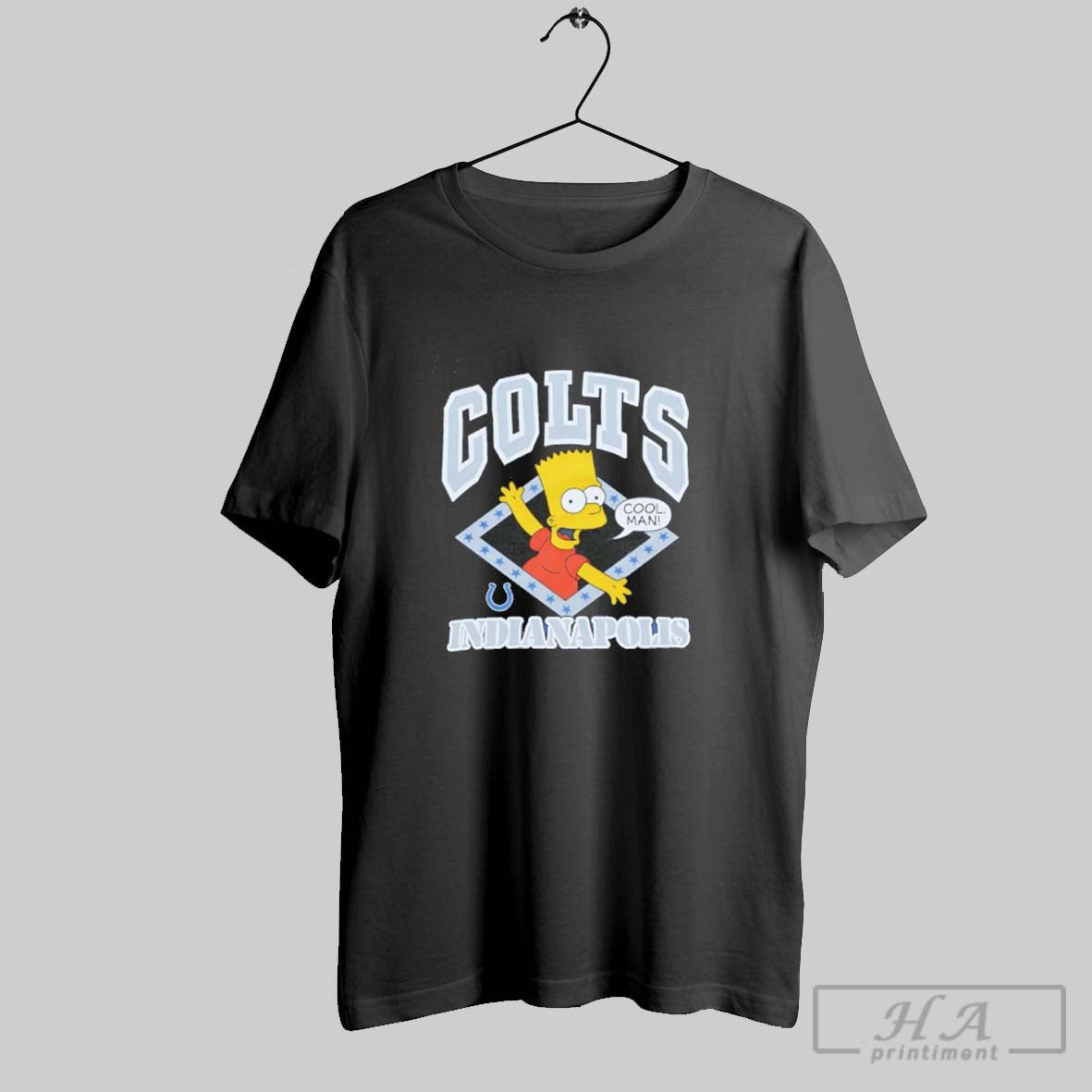Official Indianapolis Colts X The Simpsons Bart 2025 Cartoon