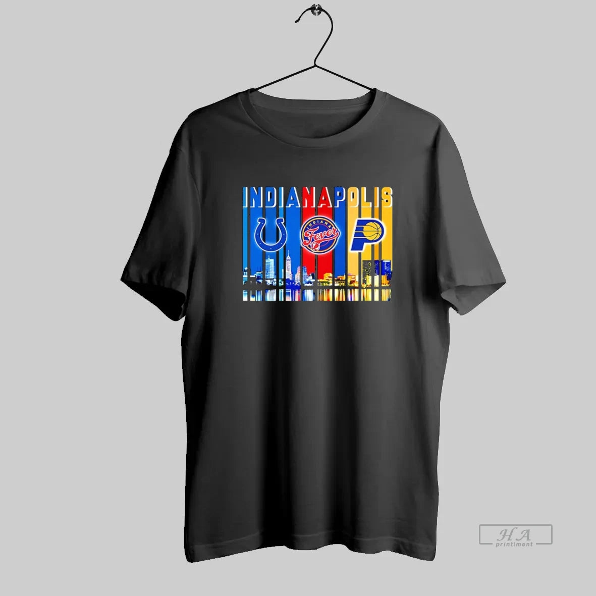 Official Indianapolis Skyline 3 Team Indianapolis Colts Indiana Fever Indiana Pacers