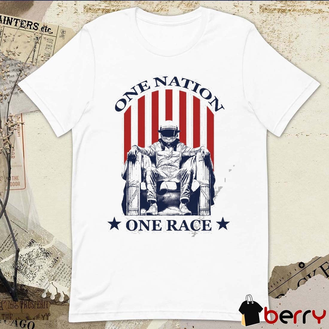 Indycar 2026 Freedom 250 Grand Prix One Nation Independence Day Racing t-shirt