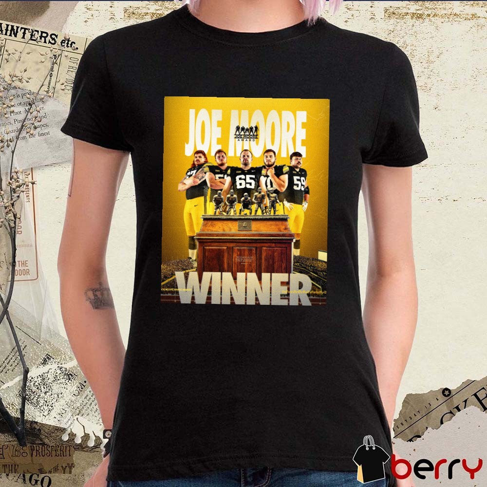 Iowa Hawkeyes Football 2025 Joe Moore Award Winner Poster t-shirt