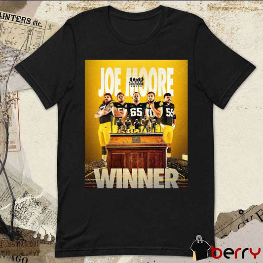 Iowa Hawkeyes Football 2025 Joe Moore Award Winner Poster t-shirt