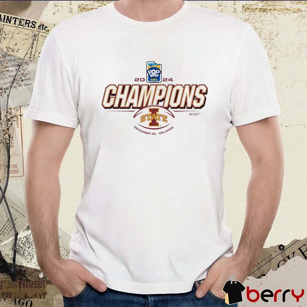 Iowa State Cyclones Pop-Tarts Bowl Champions December 28 2024 Orlando t-shirt