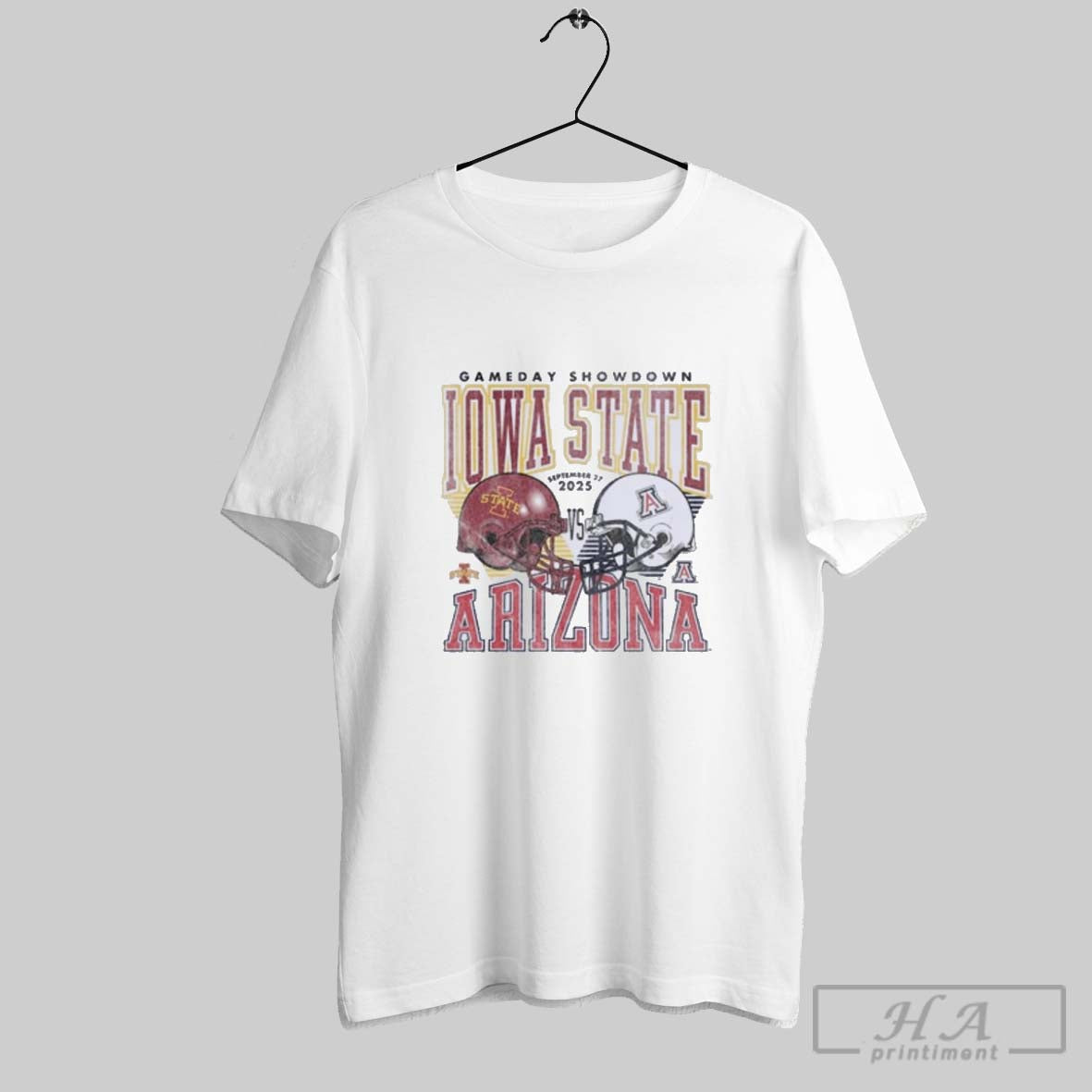 Official Iowa State Cyclones Vs Arizona Wildcats 2025 Gameday Showdown Football T Shirt