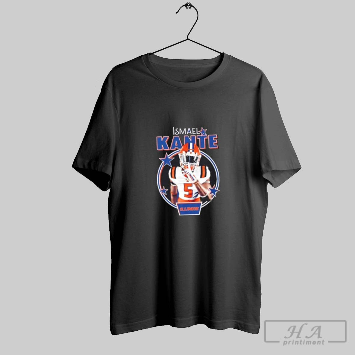 Official Ismael Kante Illinois Fighting Illini Football Graphic