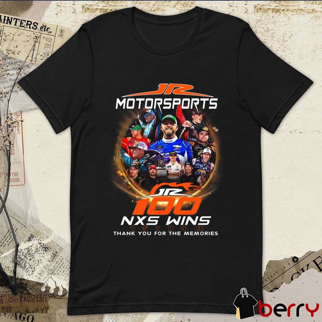JR Motorsports 100 Nxs Wins 1 5 7 8 9 88 Thank You For The Memories Graphic t-shirt