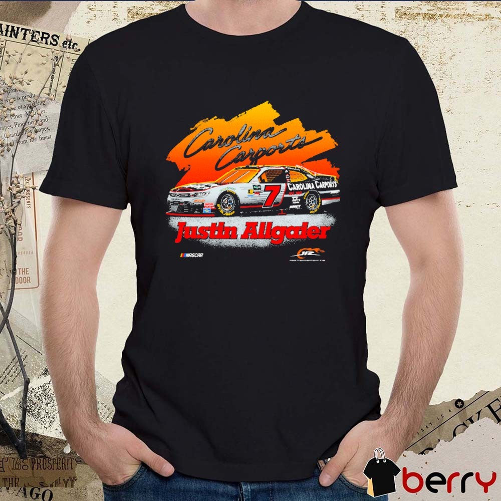 JR Motorsports Justin Allgaier Carolina Carports Car NASCAR t-shirt