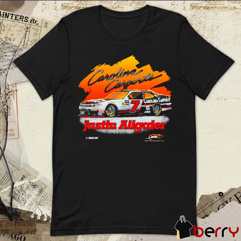 JR Motorsports Justin Allgaier Carolina Carports Car NASCAR t-shirt