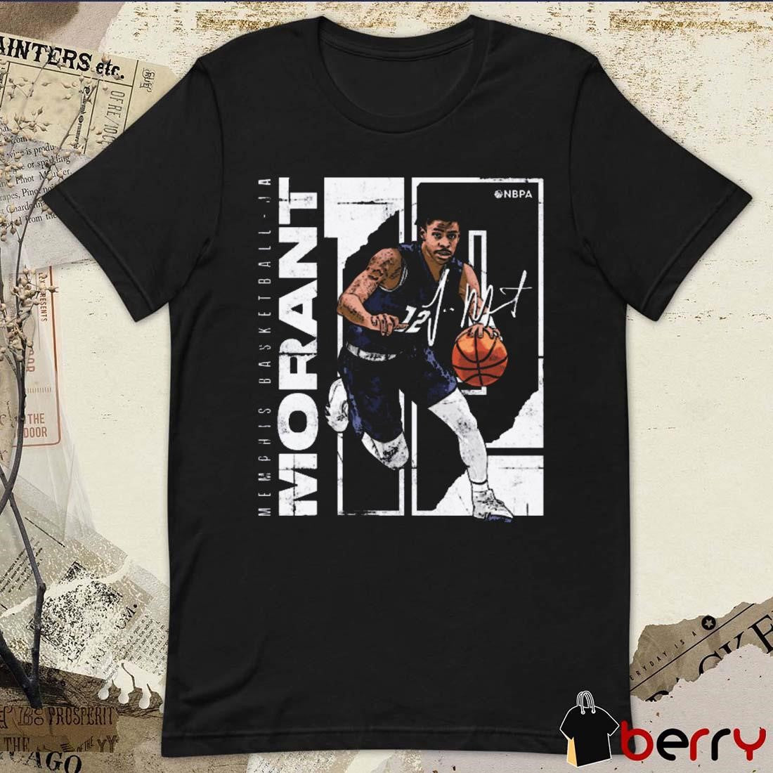 Ja Morant Memphis Grizzlies Basketball Stretch Signature t-shirt