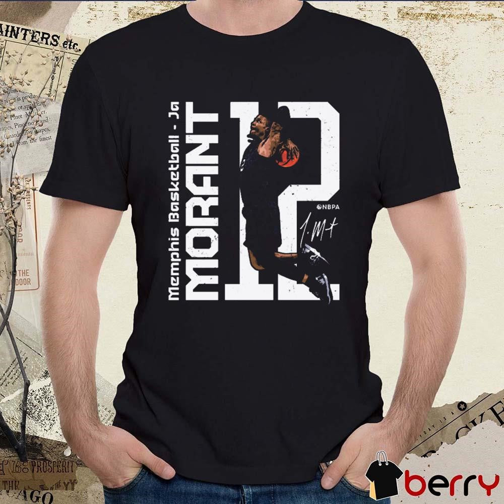 Ja Morant Memphis Grizzlies Basketball Stripes Signature t-shirt
