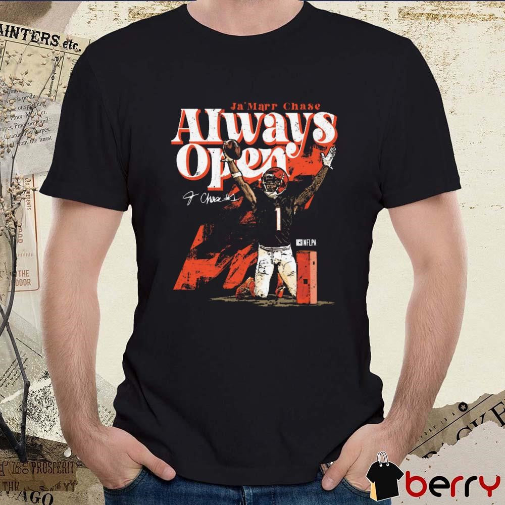 Ja’Marr Chase Cincinnati Bengals Always Open Signature t-shirt