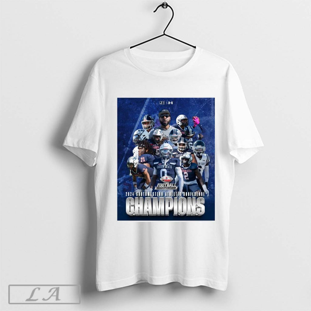 Official Jackson State Tigers Swac Football 2024 Southwestern Athletic Conference Championship Poster