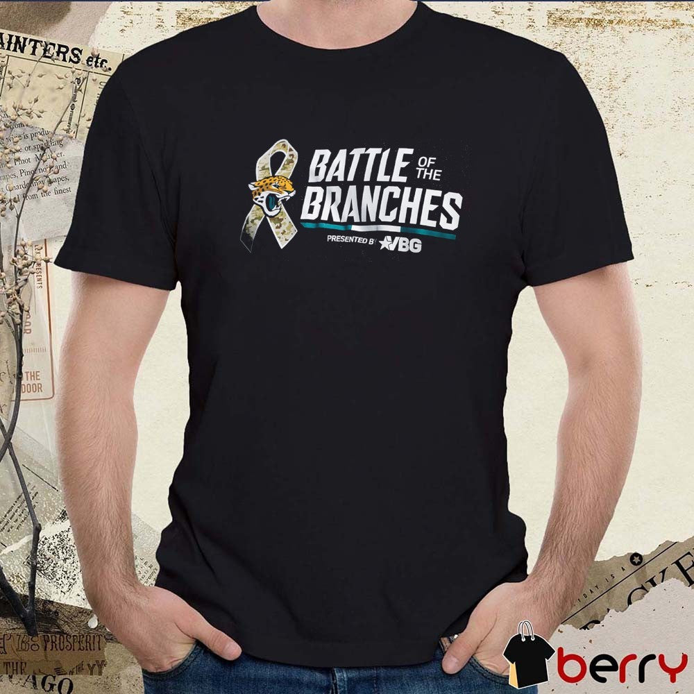 Jacksonville Jaguars Battle Of The Branches Salute to Service 2025 t-shirt