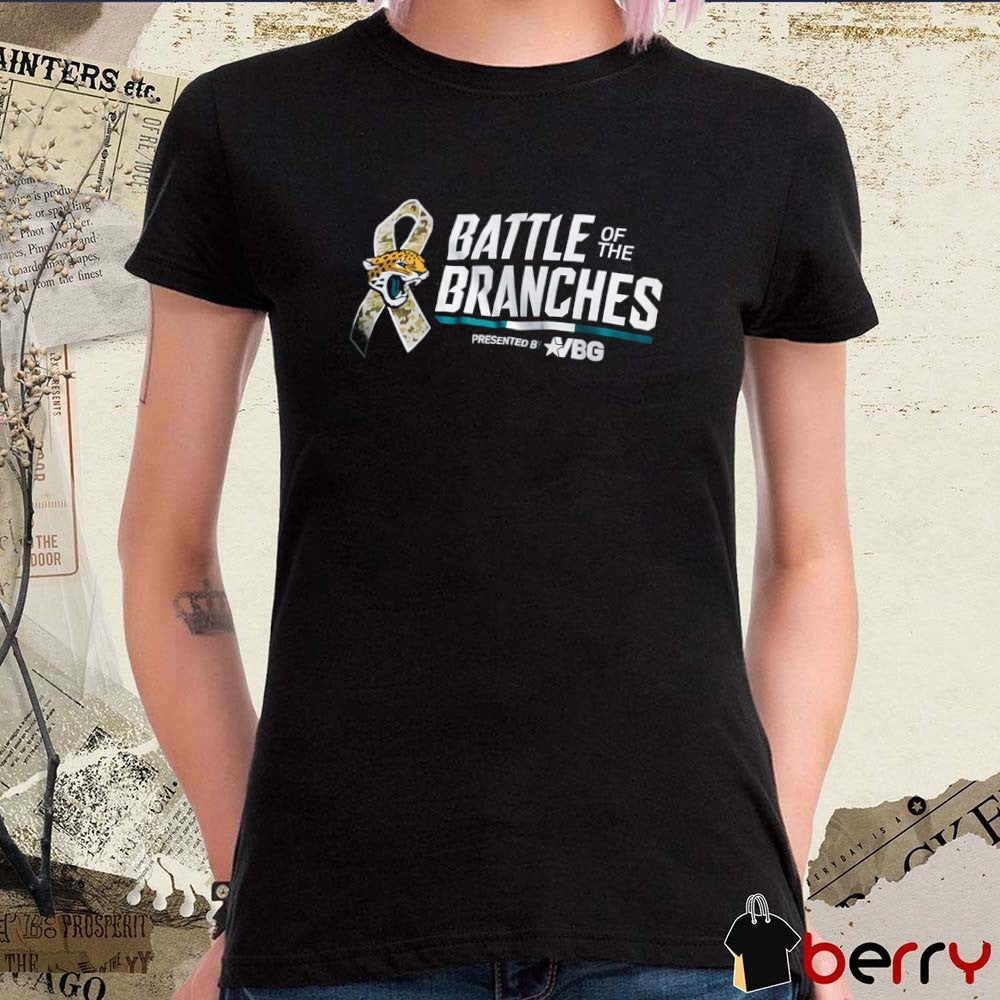 Jacksonville Jaguars Battle Of The Branches Salute to Service 2025 t-shirt