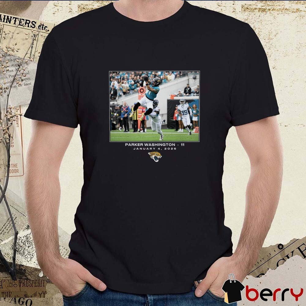 Jacksonville Jaguars Parker Washington NFL Flash Features Week 18 January 4 2026 t-shirt