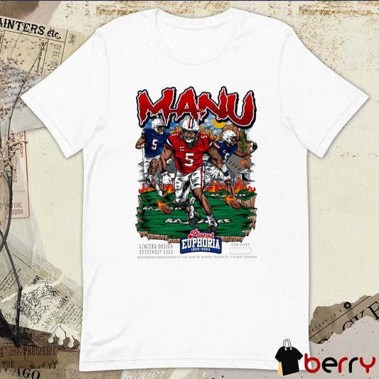 Jacob Manu Arizona Wildcats Planet Euphoria Artwork t-shirt