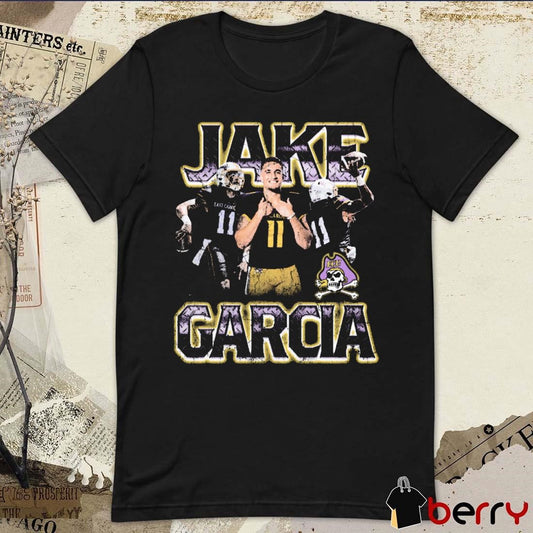 Jake Garcia East Carolina Pirates football 90s Retro Graphic t-shirt