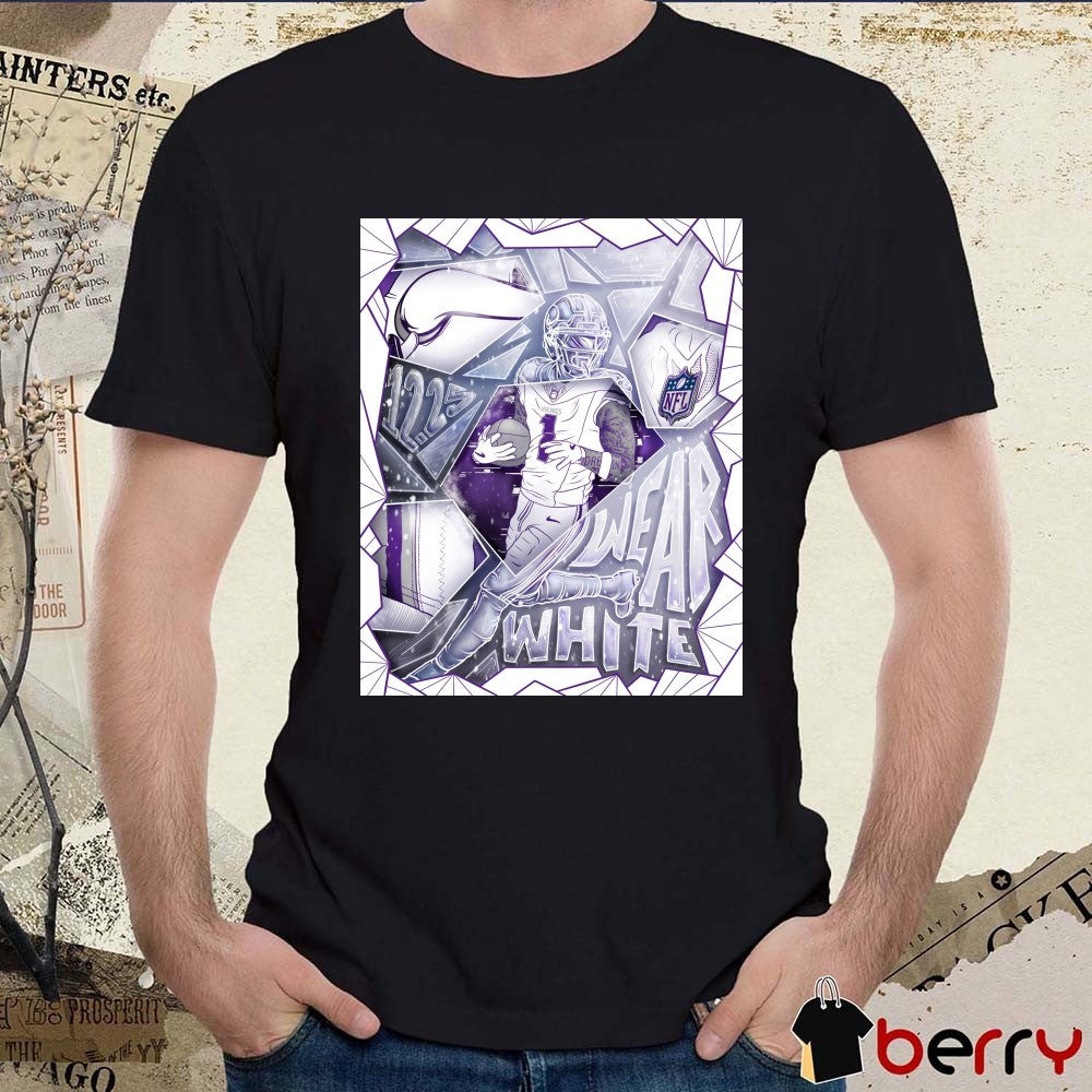Jalen Nailor Minnesota Vikings NFL 12 25 2025 Wear White Winter Whiteout Week t-shirt
