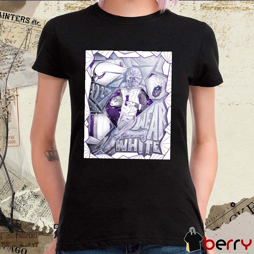 Jalen Nailor Minnesota Vikings NFL 12 25 2025 Wear White Winter Whiteout Week t-shirt
