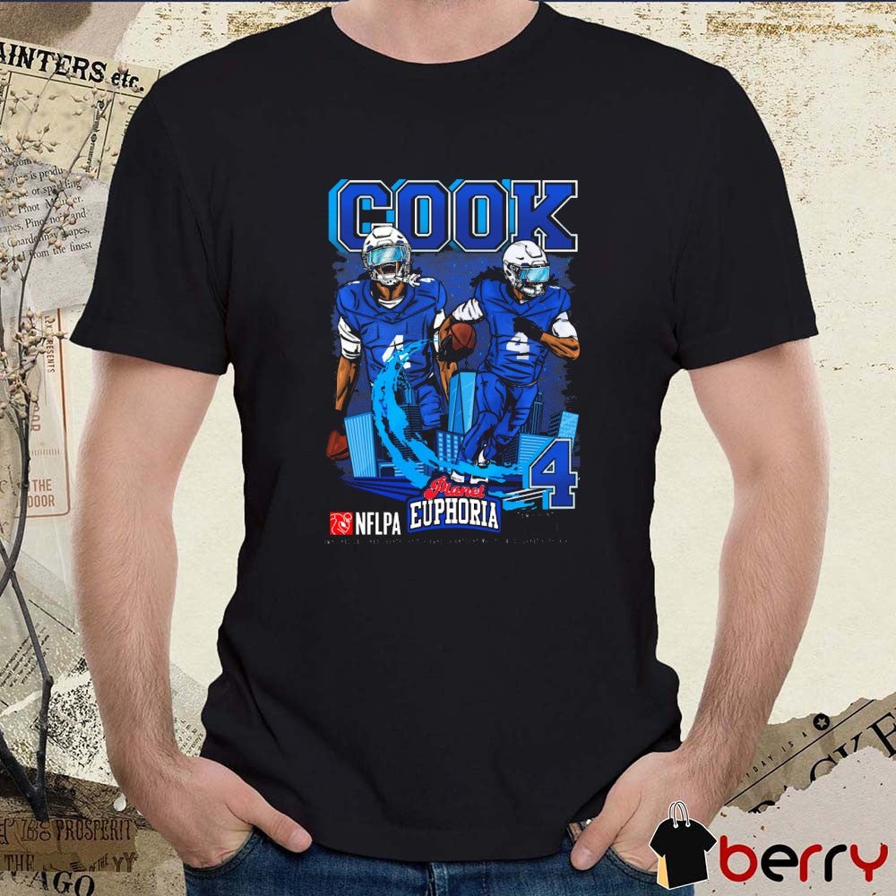 James Cook V2 Buffalo Bills NFL Planet Euphoria Artwork t-shirt