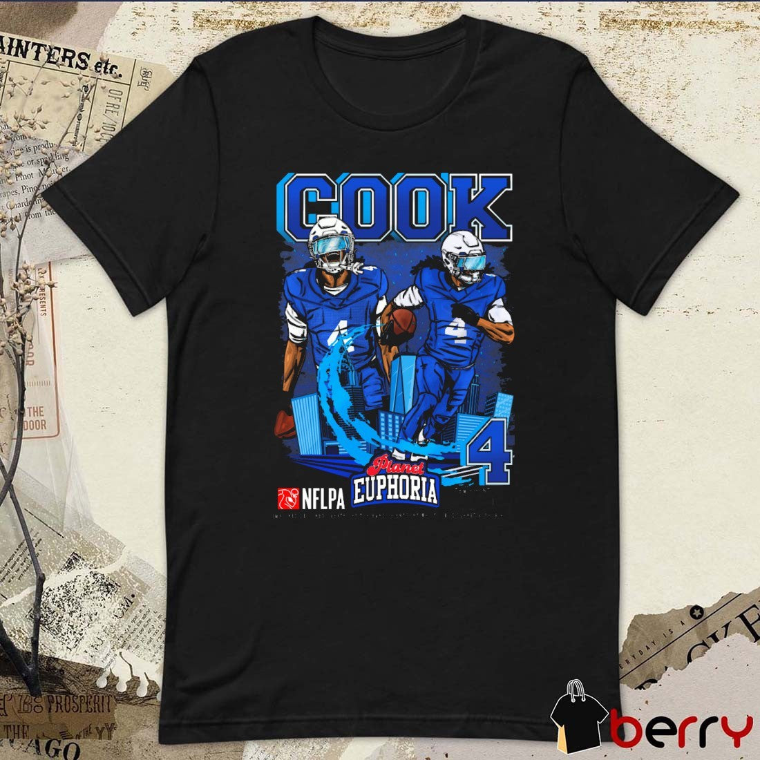 James Cook V2 Buffalo Bills NFL Planet Euphoria Artwork t-shirt