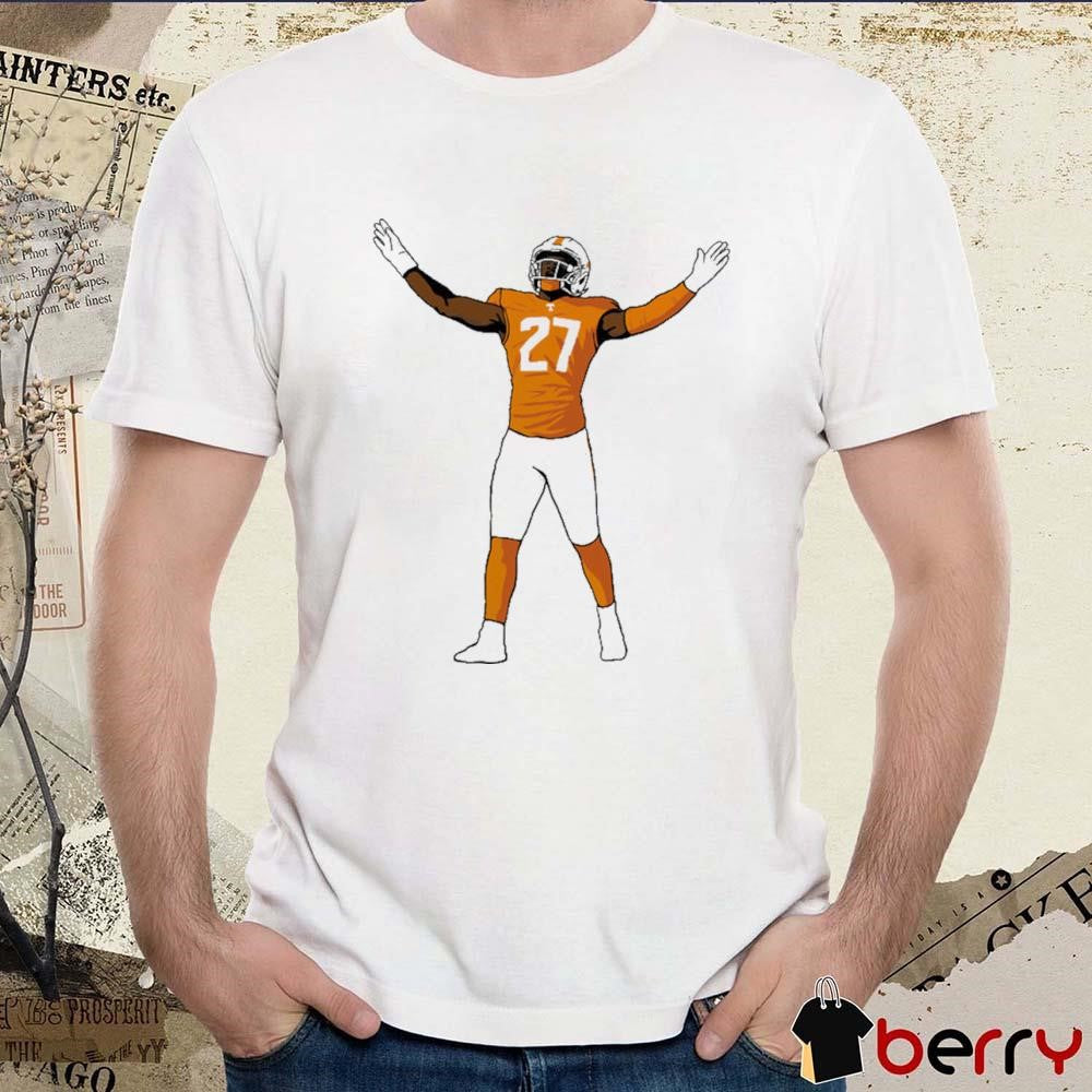 James Pearce Jr #27 Tennessee Volunteers Painting t-shirt